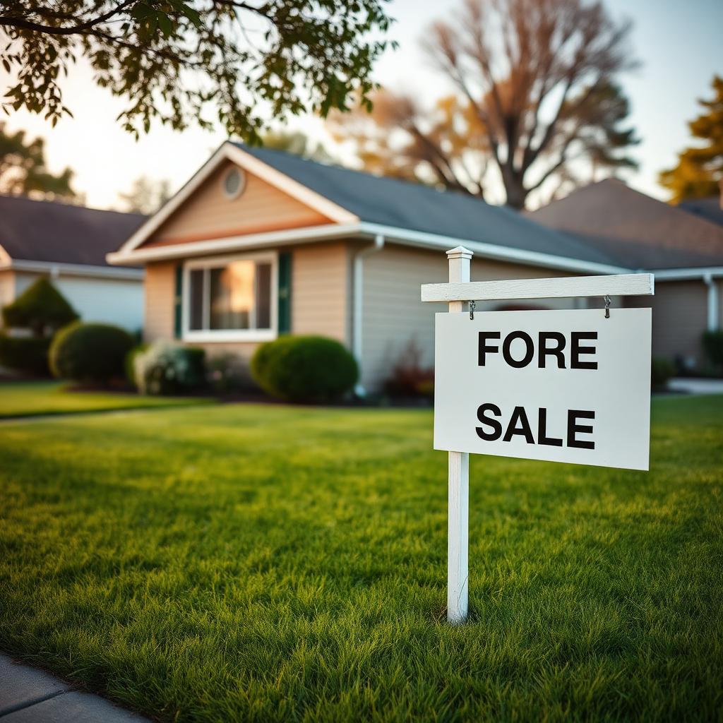 American suburban single-family home at golden hour with a well-kept lawn representing the primary residence most US homeowners want to pass to heirs without going through probate court