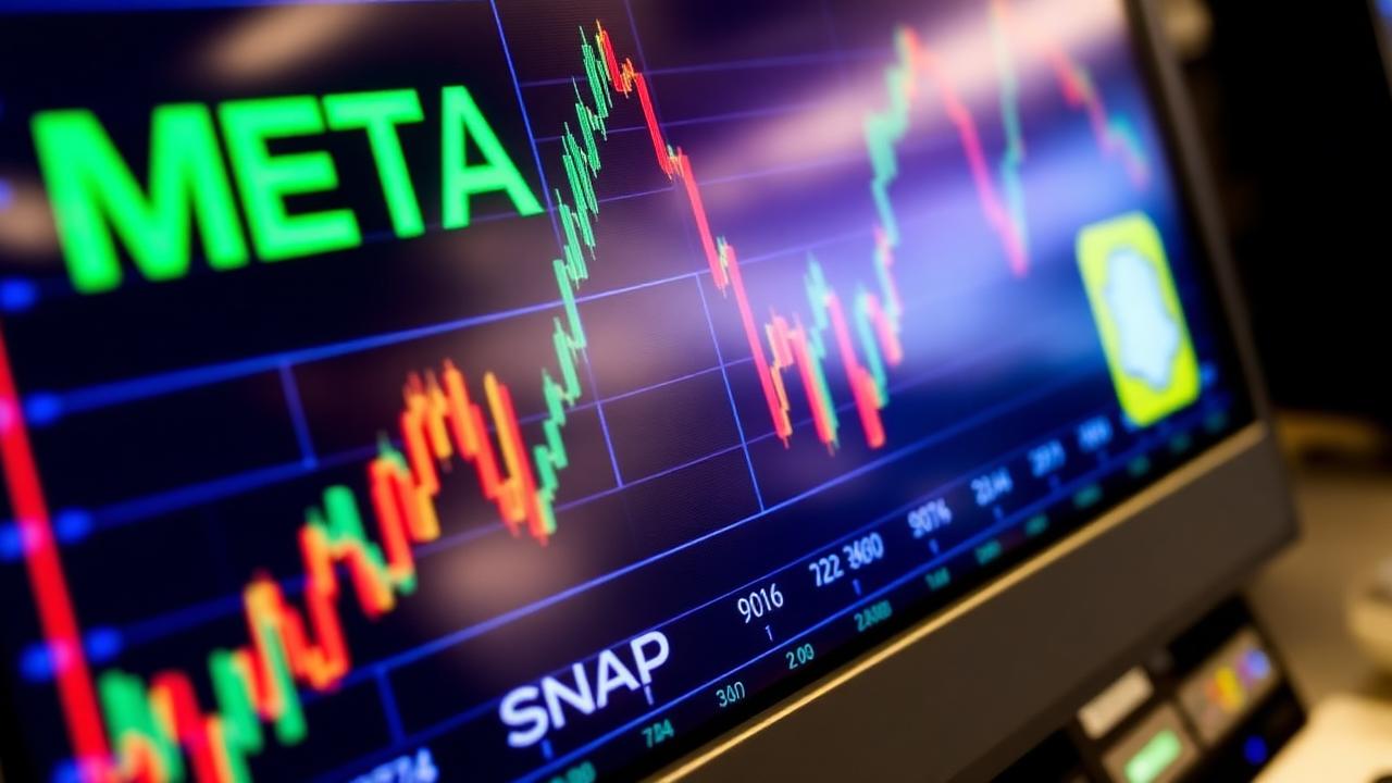 Stock chart showing META Alphabet GOOGL SNAP RDDT PINS US Big Tech tickers reacting to 2026 Section 230 reform bipartisan bill on Bloomberg terminal